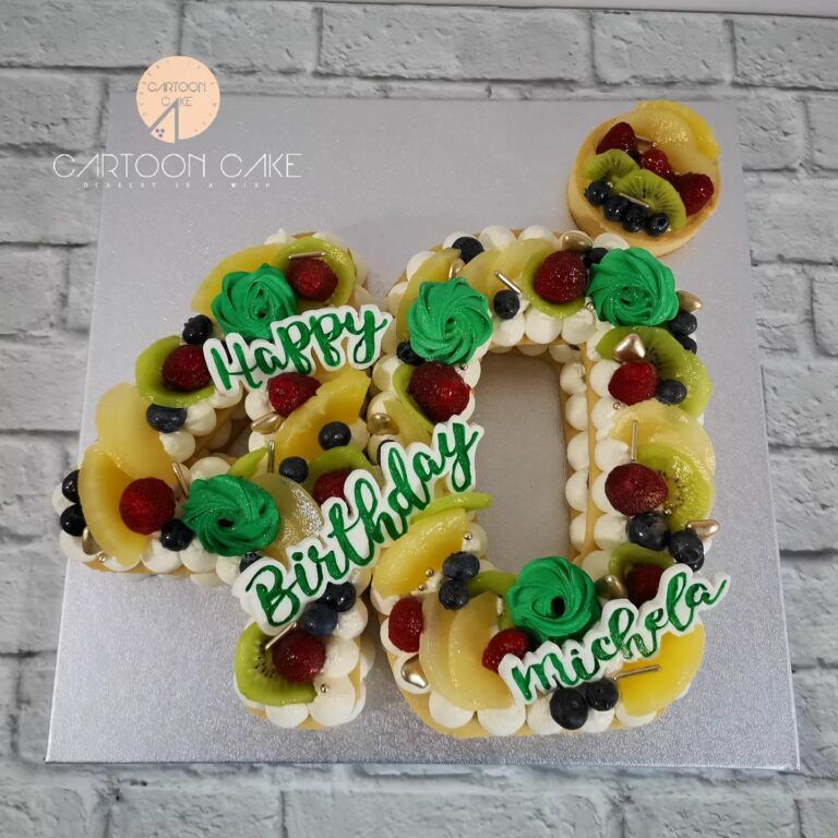 cream tart compleanno frutta