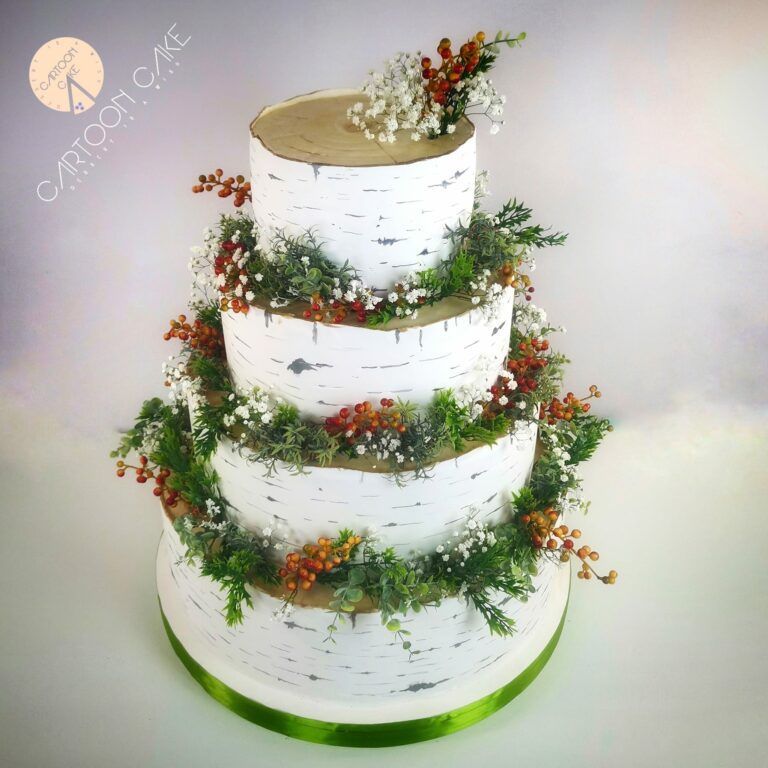 torta matrimonio betulla