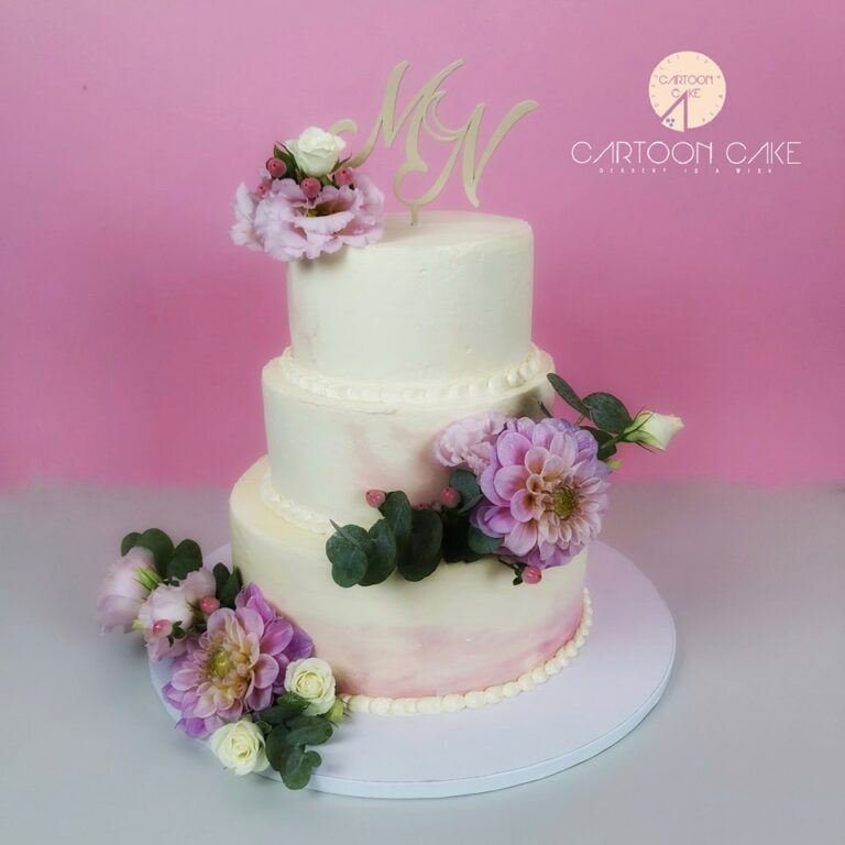 torta matrimonio fiori crema al burro 02