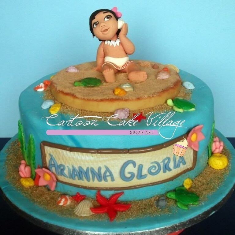 Baby Vaiana cake Moana Oceania Disney cake