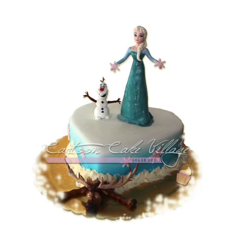 Frozen cuore Elsa cake topper