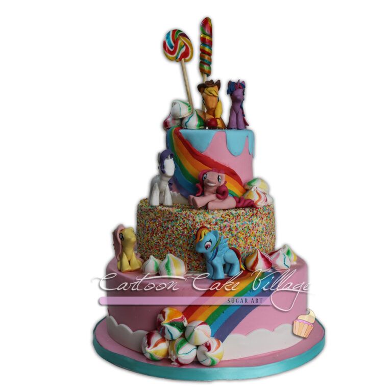 My little pony cake rainbow