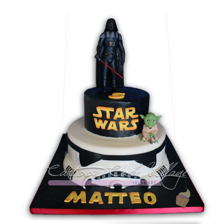 Starwars cake Lord Vader cake topper