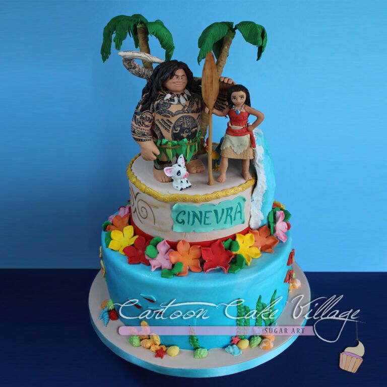 Vaiana cake Maui Moana Oceania Disney cake